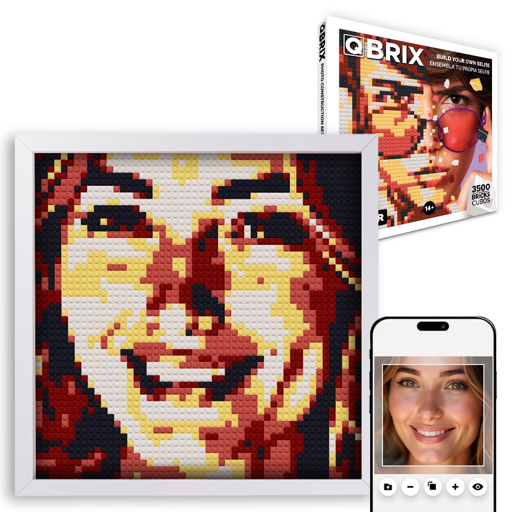 Amazon.com: QBRIX Custom Selfie Mosaic Building Set | Art Kit for